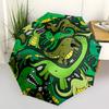 1pc Dinosaur Pattern Automatic Folding Umbrella Portable Collapsible 8-Rib Umbrella for All Seasons, Casual Outdoor Accessory, Perfect Gift