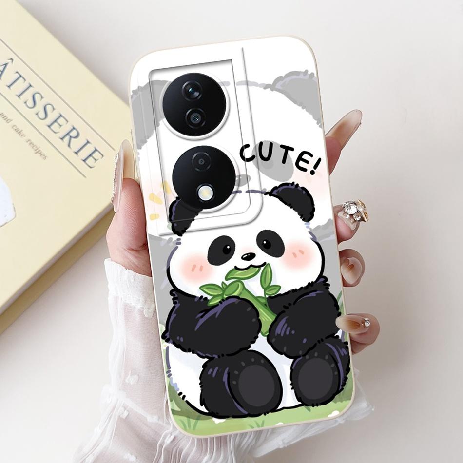 For Honor X7b Cute Panda Rabbit Cartoon Case HonorX7b X 7B 4G CLK-LX1 LX2 LX3 Camera Protective Soft Silicone Phone Cases