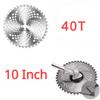10 Inch Universal Lawn Mower Blade 40T/60T/80T Brush Cutter Blade Tree Trimmer Saw Blade Carbide Replacement Circular Saw Blade