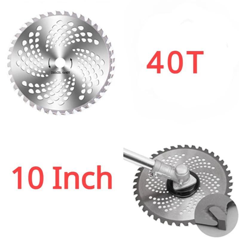 

1 Pcs10 Inch 40/60/80 Teeth Universal Lawn Mower Sharp Blade Carbide Easy To Install Strong Durablefor Lawn Mower Weed Lawnmower 254 mm &25.4mm&1.5mm&Multipurpose Cutting