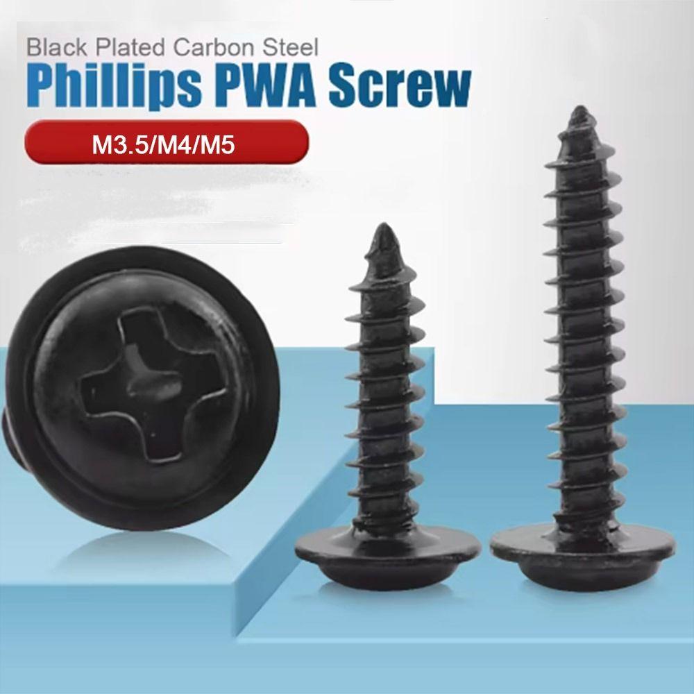 Fully Threaded Self-Tapping Screw Assortment Kit Drilling for Metal, Furniture