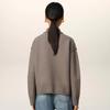 AMI Spring and Autumn New Love Jacquard Wool Ami De Coeur Polo Collar Hoodie Sweater