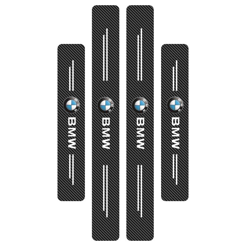 4ks Nálepky na prahy dveří auta z uhlíkových vláken, doplňky pro BMW Performance F25 F26 F15 F16 E90 E91 E92 E60 E84