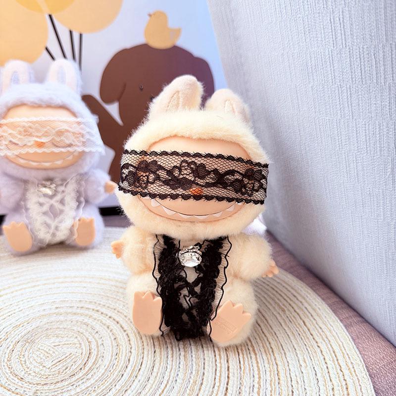 Sexy Oblečení pro 17cm Panenky Idol Labubu Plyšové Oblečení pro Panenky Kawaii Doplňky Korea Kpop Exo Mikina Oblečení Outfit Bez Panenky