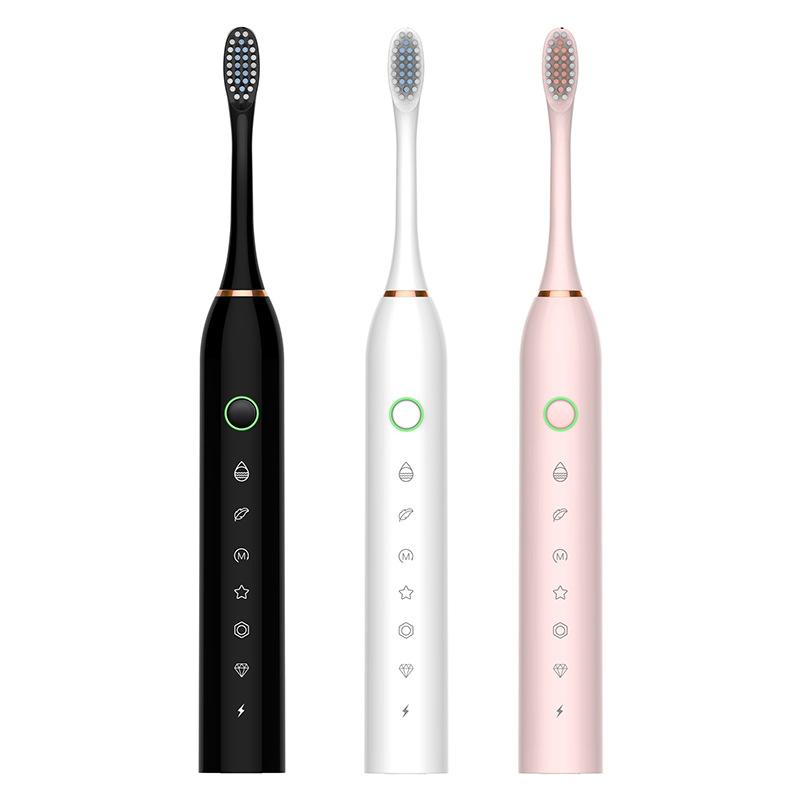 Electric Toothbrush Adult Bright White Automatic Charging Waterproof Sonic Soft Bristle Brush Men and Women Couple Children Set Toothbrush