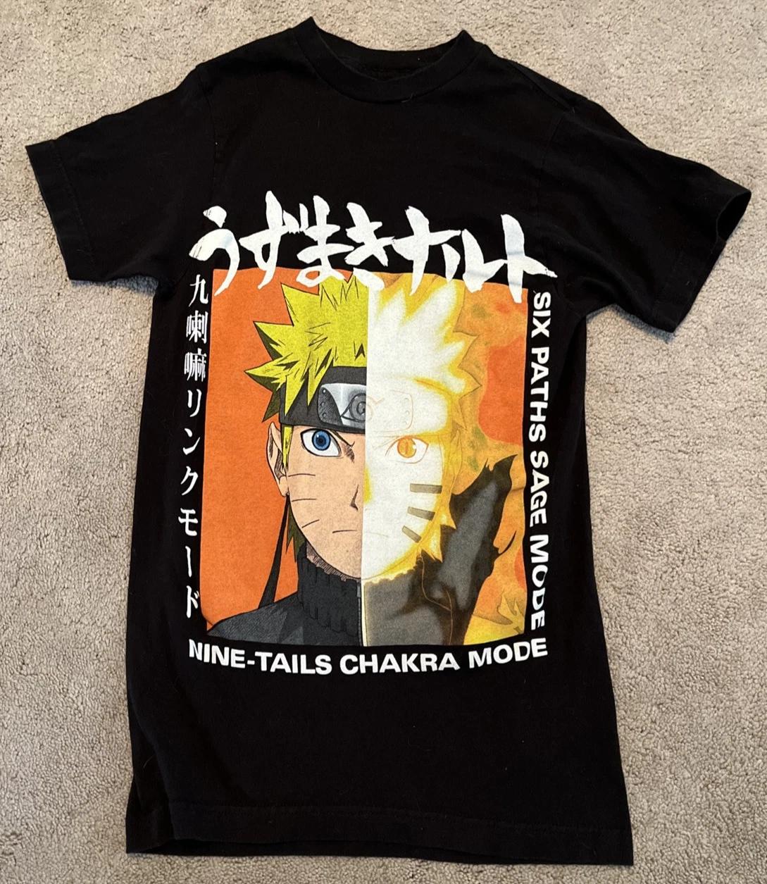 Naruto Shippuden Футболка Режим Чакры Девятихвостого Режим Мудреца Шести Путей Размер XS 100