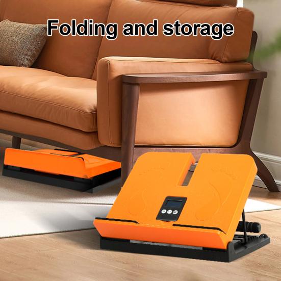 

Calf Stretcher Slant Board with Resistance Band Adjustable Physical Therapy Incline Board Men Women Ankle Mobility Training Workout Wedge помаранчевий