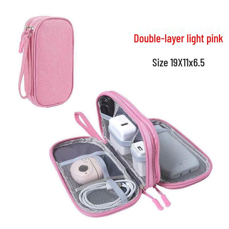 Portable Power Bank & Cable Storage Bag - Protective Travel Case for Mobile Devices & Hard Drives