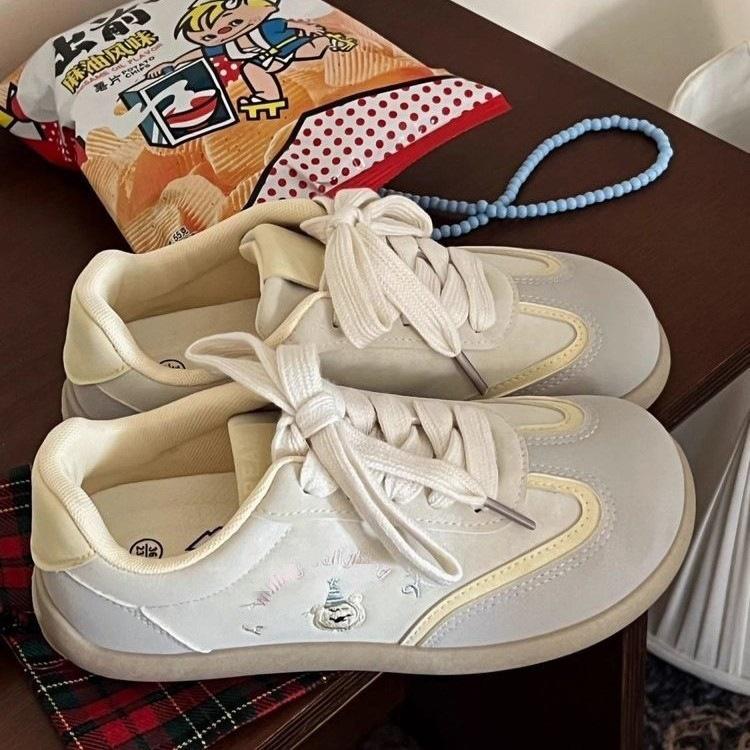New muffin thick baseplate shoes spring chic shoes student retro casual moral training