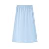 Skechers Woven Simple Fashion Versatile Casual Long Skirt Women Skirts Cashmere-Blue L225W092-00F5