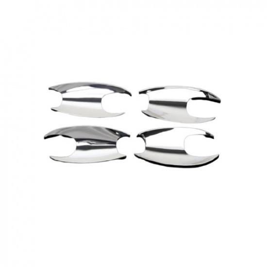 Fit For BMW X3 G01 X4 2018-2021 ABS Chrome Outside Door Bowl Cup Cover Trim 4PCS