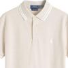 Polo Ralph Lauren Striped Logo Short Sleeve Polo Shirt Men Tops Beige 710941492-004