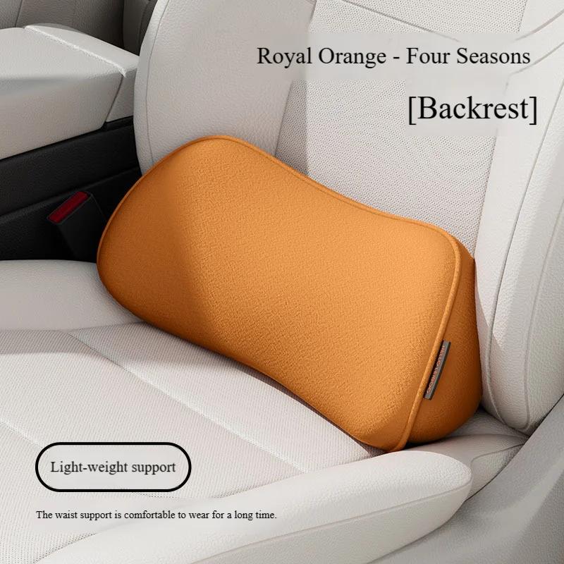 Car Interior Accessories Memory Foam Car Seat Pillow Lumbar Support Breathable Back Protector for Office Chairs Pillow