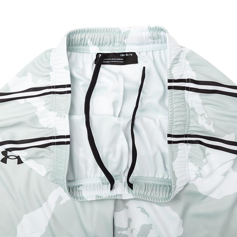 Under Armour Logo Print Breathable Short Sleeve T-Shirt Camouflage Pattern Knitted Shorts Casual Sports Set Men Sets 21500531-100+24500210-100