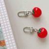 Novelty Tomato with Leaf Girl Keychain Charm Pendant Accessory for School Travel and Everyday Styles Daily Casual Use