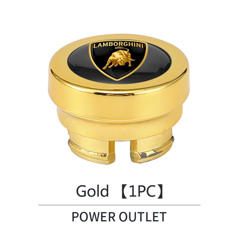 

1pcs Car Cigarette Lighter Cover Button Protector Case Dust Cap For Lamborghini LP570 LP610 Urus LP700 LP770 Gallardo Aventador золотий