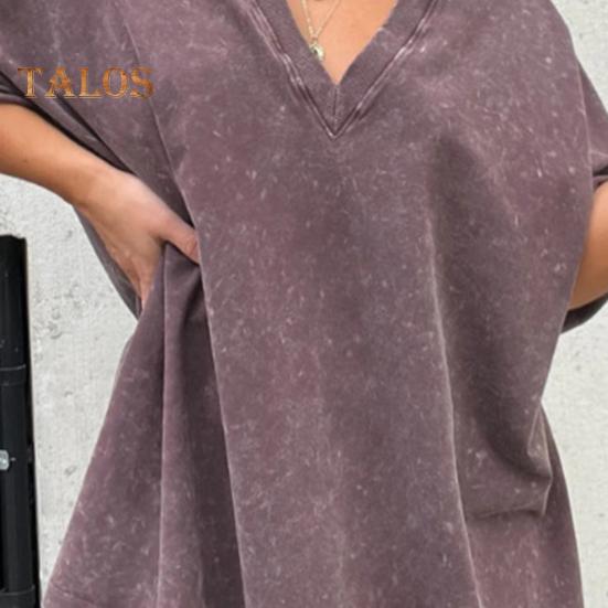 2 Teile/satz Frauen Sommer Sportswear-Set V Neck Side Split Kurzen Ärmeln Lose T-shirt Elastische Taille Mini Hosen Set Trainingsanzug Sport kleidung