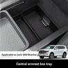 For Great Wall Tank 500 Center Console Armrest Organizer Tray Durable ABS Black Storage Box With Divider Car Accessories