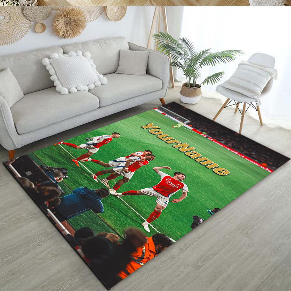 Arsenal Customized Name Floor Rug Office Rug Perfect for Playrooms Kitchen Outdoor Foyer Antislip Carpet Anime Office Decor Perfect Gift for Women/Men
