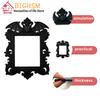 Halloween Crow Bat Vintage Picture Frame Black Atmosphere Decorations Ornate Photo Frame Halloween Desktop Ornaments