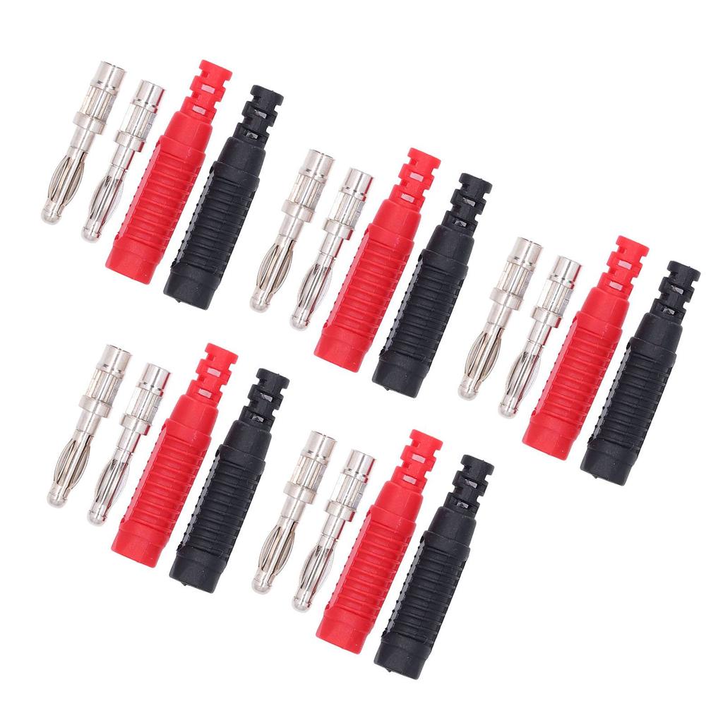 5Set Lantern Banana Plug Male Insulated Banana Socket DIY Connectors for Welding Machinery