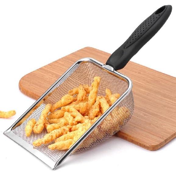 Tookie 2pcs Reptile Sand, Stainless Steel Fine Mesh Scoop Shove-l Portable Litter Scoop Reptile Litter Cleaner Scoop for Cat Litter Box, Sand