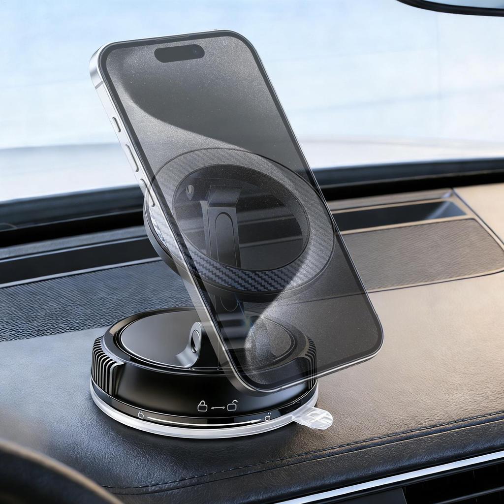 Magnetic Suction Cup Phone Mount For Magnetic 360 Degree Adjustable Magnetic Car Phone Holder Foldable Car Mount