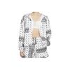 Cashew-Blüten-Kapuzen-Freizeitjacke Damenjacke Weiß CU5893-100