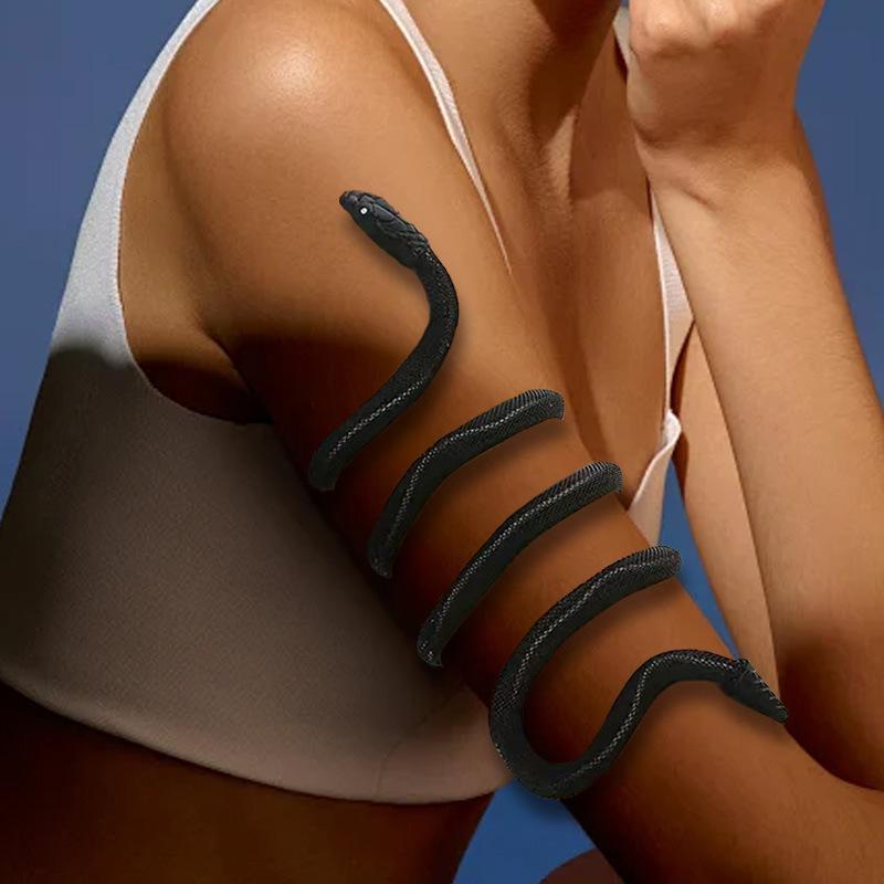 Trendy Punk Retro Winding Snake Arm with Exaggerated Personality Women's Bracelet