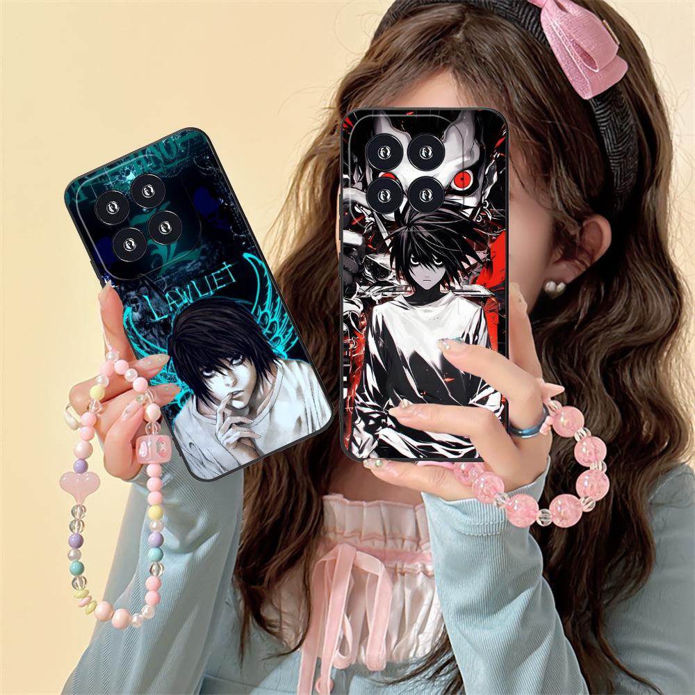 Death Note L Lawliet Mobile Phone Case for Xiaomi 15 14 13 12 Mi 11 T Ultra Lite Pro S X 5G Colorful Printing Cover Cover Pretty