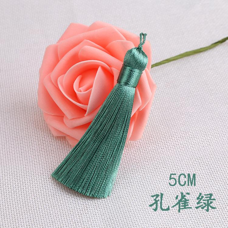 20pcs/pack 5cm Tassel for Diy Crafts Sewing Curtain Decor Bookmark Fan Hand Making Making Supplies Fringe Trim