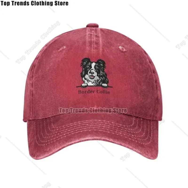 Border Collie Dog Baseball Cap Women Unisex Adjustable Pet Animal Dad Hat Outdoor