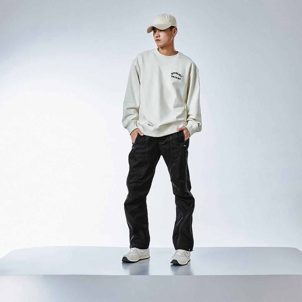 New Balance Athelitics Sweatshirt Asia Sizing 'White' Unisex AMT41312-CIC