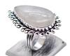 Moonstone Natural Gemstone Antique Silver Plated Ring US Size-5.25 R 5178