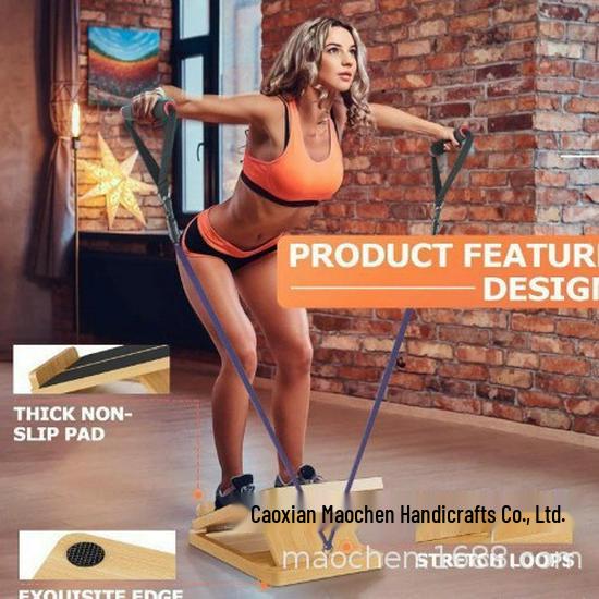 Solid Wood Yoga & Calf Stretching Board for Home Fitness