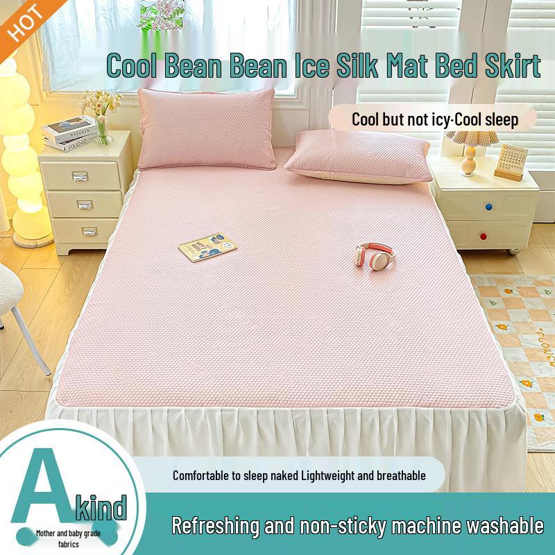 2026 Machine Washable Cooling Mat Set: Instant 3° Drop, Bed Skirt Style, Baby Safe, Black Technology