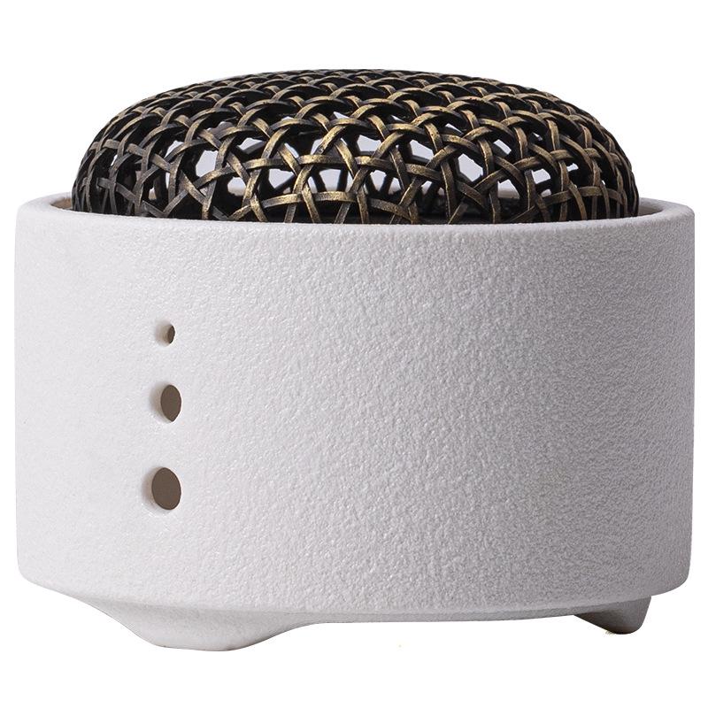 Ceramic Incense Burner for Coils & Sticks, Home Aroma Diffuser, Sandalwood & Agarwood Ornament.