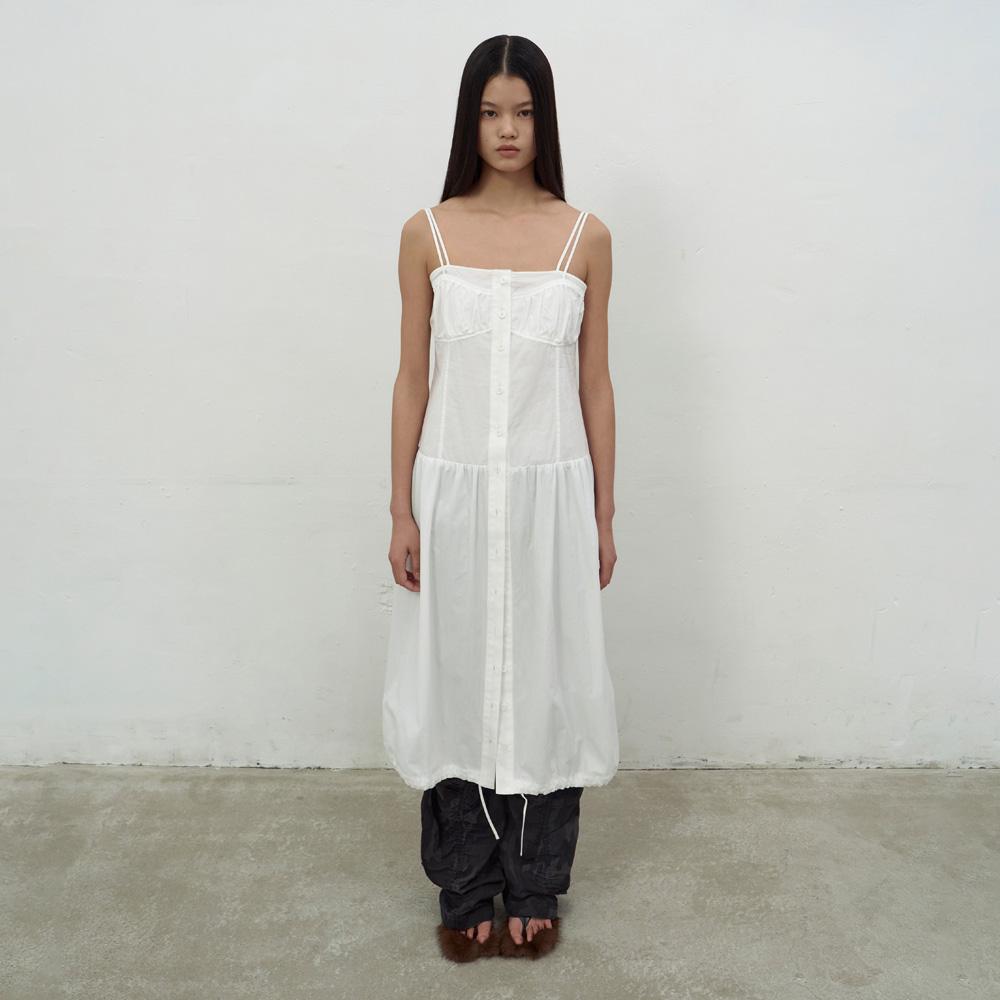 Lcdc Tm Bralette-Detail Sleeveless Dress (White)