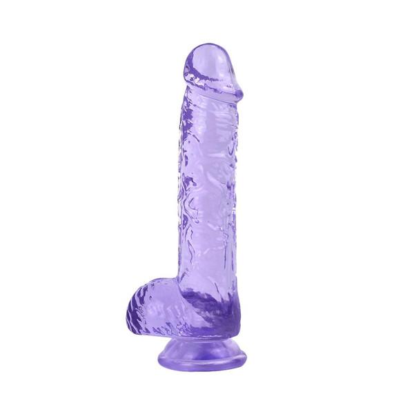 Realistischer Jelly-Dildo mit starkem Saugnapf, flexibler Peniskomp
