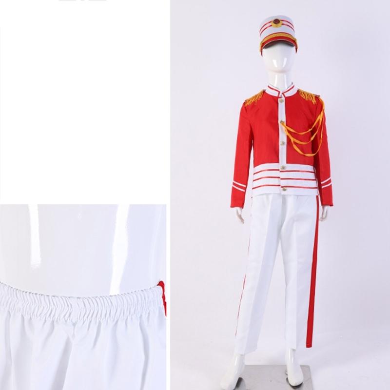 Honor Guard Wind Band Costume Set with Hat and Glove