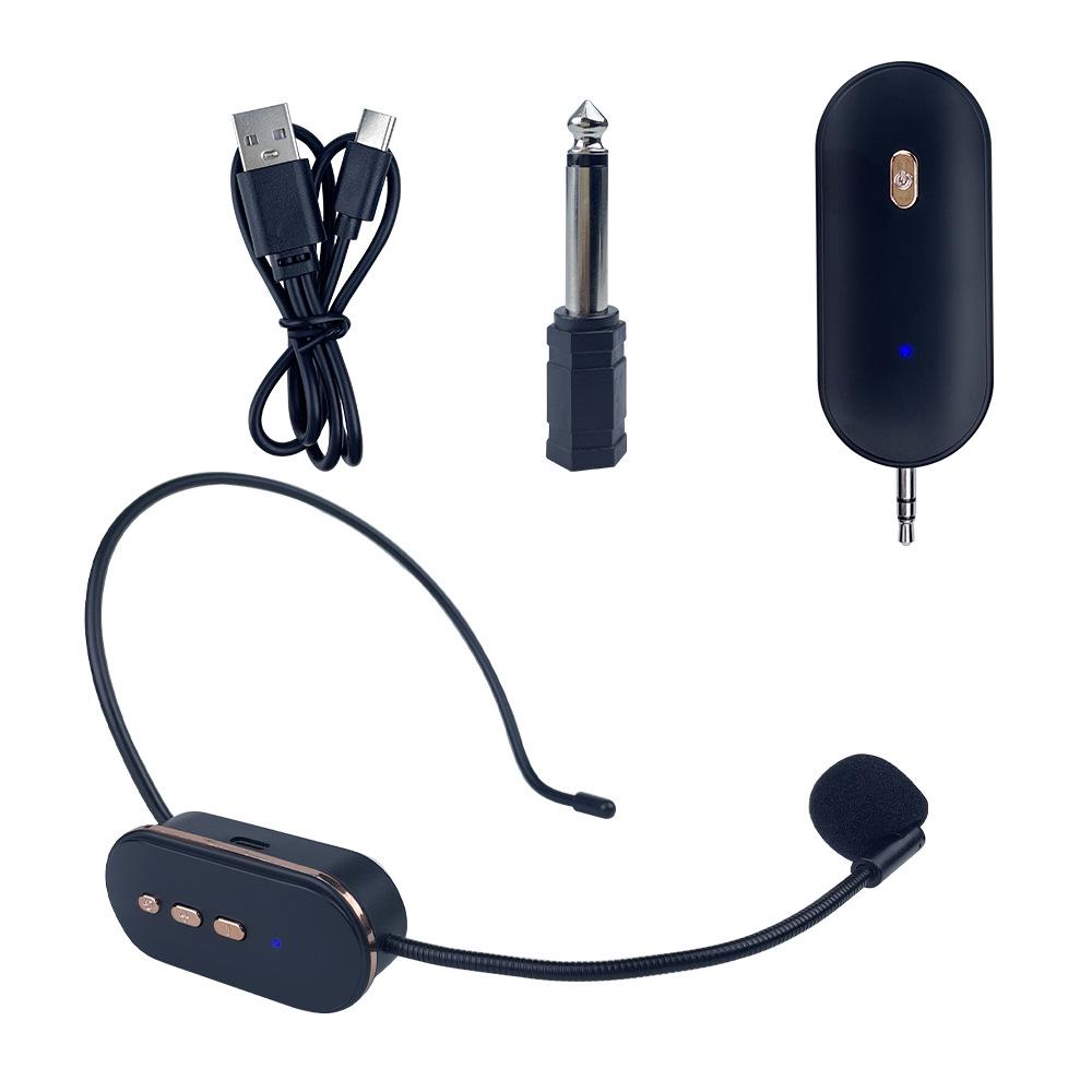 2.4G Wireless Mic & Amplifier: Bluetooth Headset for Teaching, Stage, Phone, Computer