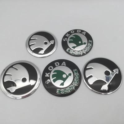 HMWD7 4pcs 3D 56mm 60mm 65mm Black/green For Car Wheel Hub Center Cap Emblem Badge Covers Sticker Decals Styling Accessories