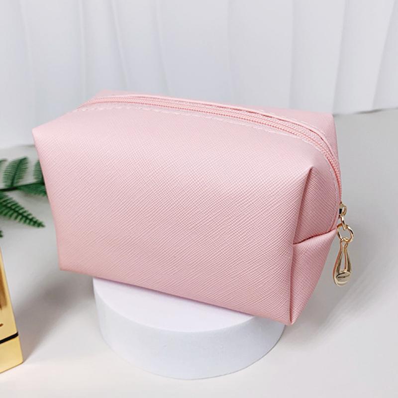 1pc PU Leather Cosmetic Bag Portable Toiletry Bags Waterproof Travel Make Up Bags for Women S/M/L Cosmetic Organizer Bags