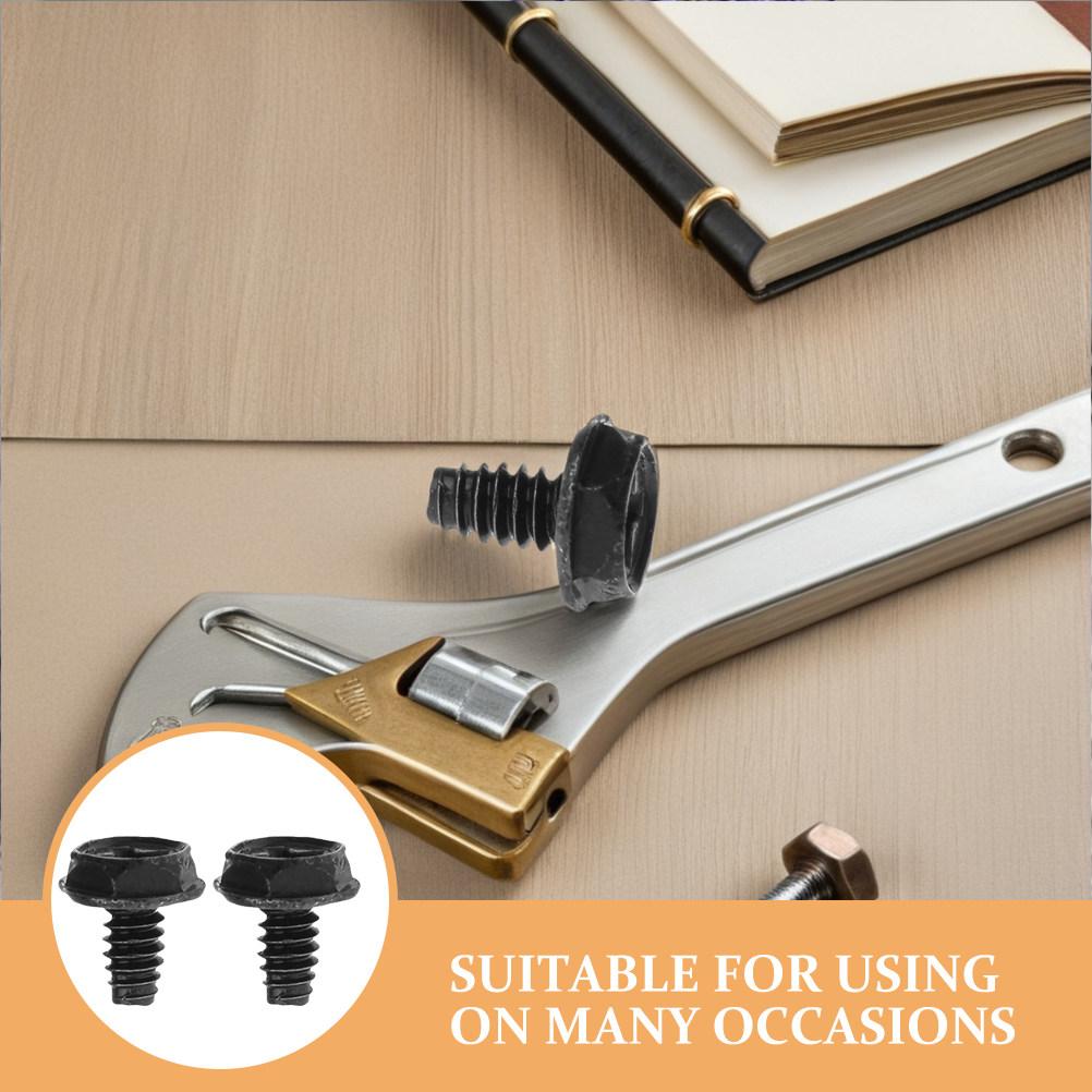 100Pcs High Quality Metal Pci Slot Screw Round Head Computer Accessory Screw Pc Mounting Fastener for Upgrade