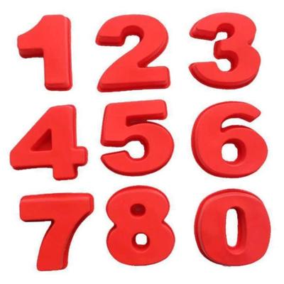 9 adet/takım 10 Inç Silikon Kek Pişirme Kalıp Numarası 0-8 Çikolata Kalıp Kek Tatlı Aracı Düğün Doğum Günü Yıldönümü için