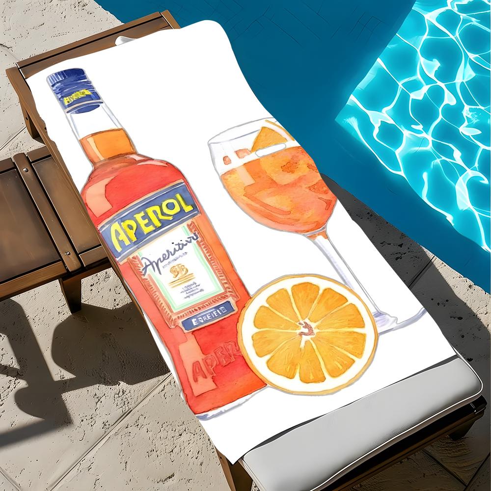 Wind A-AperoolS Orangee Art Towel Towel Soft Pool Gift For Travel Gym Shower Cool Camping Quick Dry Sports  Large Beach Towel