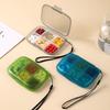 New Small Portable Travel Daily 6 Grids Pill Case Box Organizer Tablet Pills Storage Container for Medicine Vitamin Fish Oils