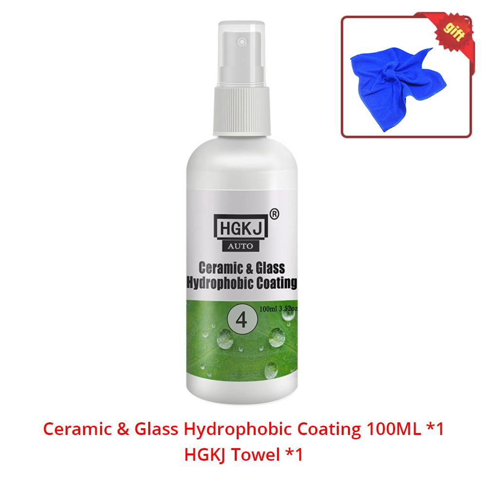 HVIERO-4 Keramikglas Nano Hydrophobe Beschichtung Anti-Regen 20-100ml Windschutzscheibe Regenschutzmittel Spray Auto Entferner Politur Zubehör