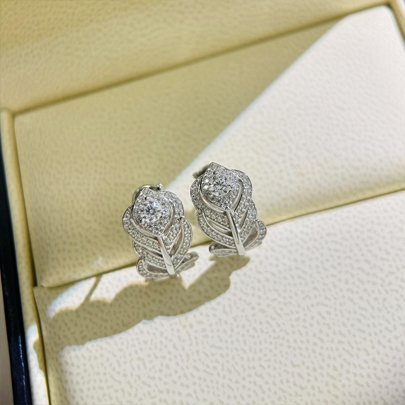Musla Design Luxury 925 Sterling Silver Angel Earrings for Women High Quality Fashion Brand Jewelry Shiny Design