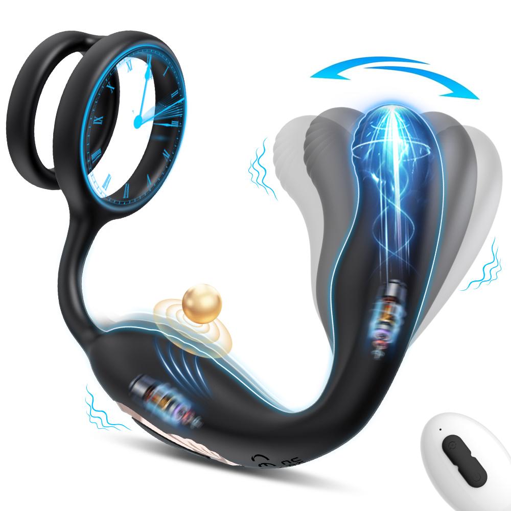 Anal Vibrator Male Sex Toys for Men Prostate Massager With Penis Ring Remote Anal Toy Adults Product Butt Plug for Women Gay